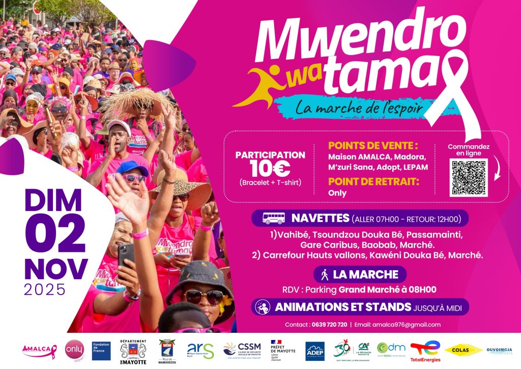 Mayotte, AMALCA, Octobre Rose,