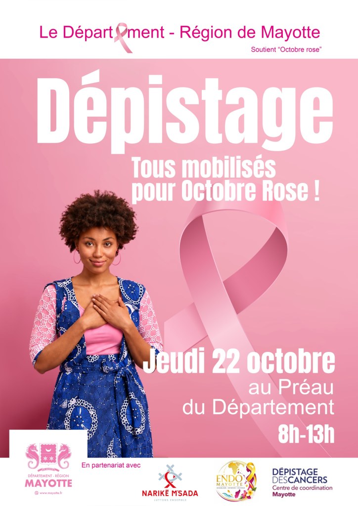 Octobre Rose : une matinée de prévention et de dépistage du cancer du sein pour les agents du Département-Région de Mayotte