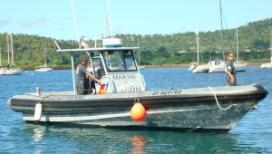 Le bateau intercepteur "Makini" de la PAF (Images d'archives)