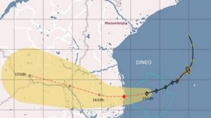 Dineo 15 2 17 trajectoire