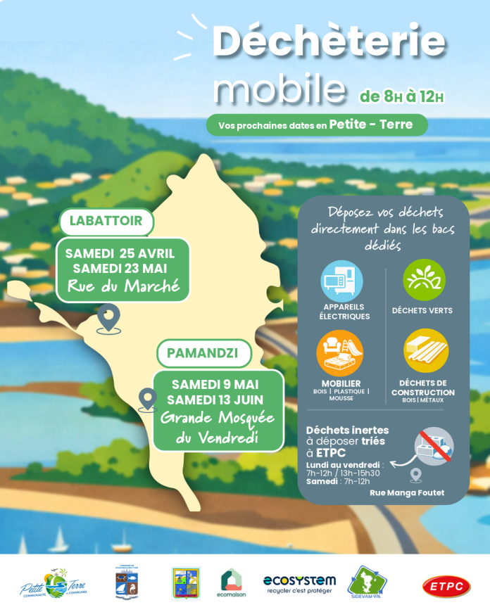 Mayotte, déchèteries mobiles, CCPT,